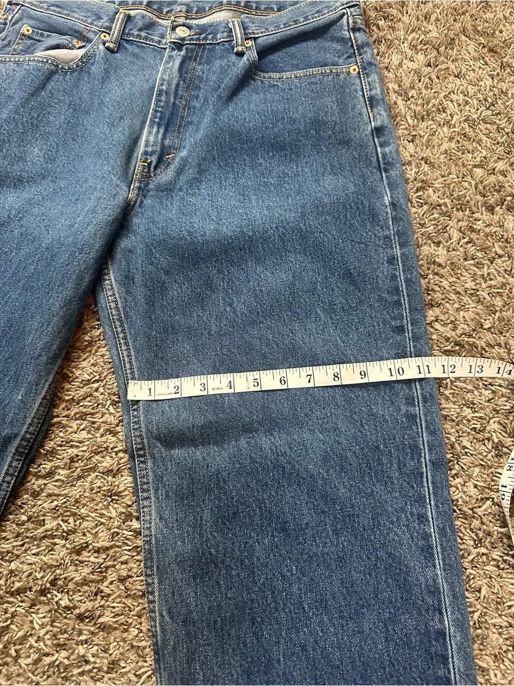 Levi's Men's 550 36x32 Medium Blue Straight Jeans